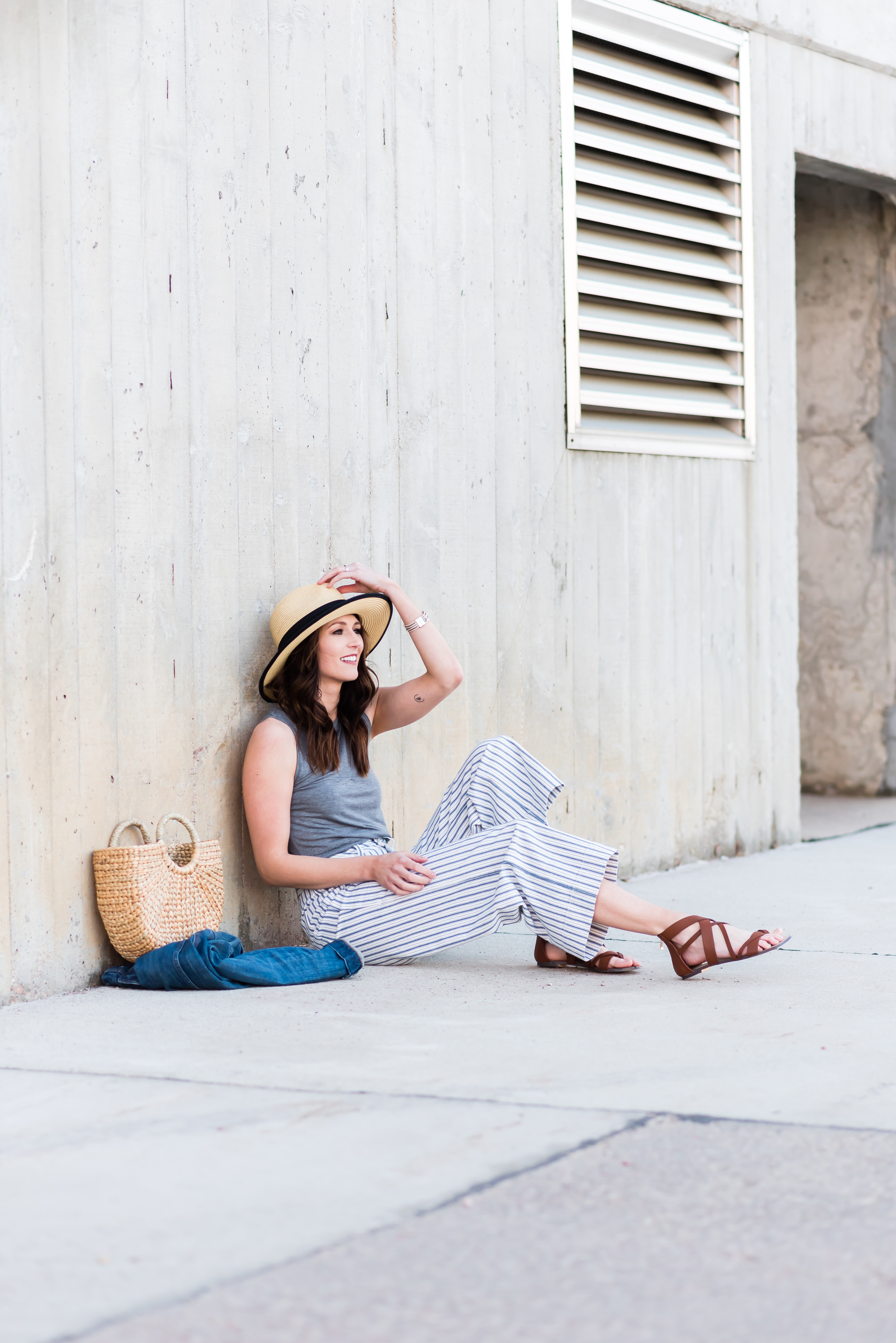 Madewell striped pants - Midwest In Style