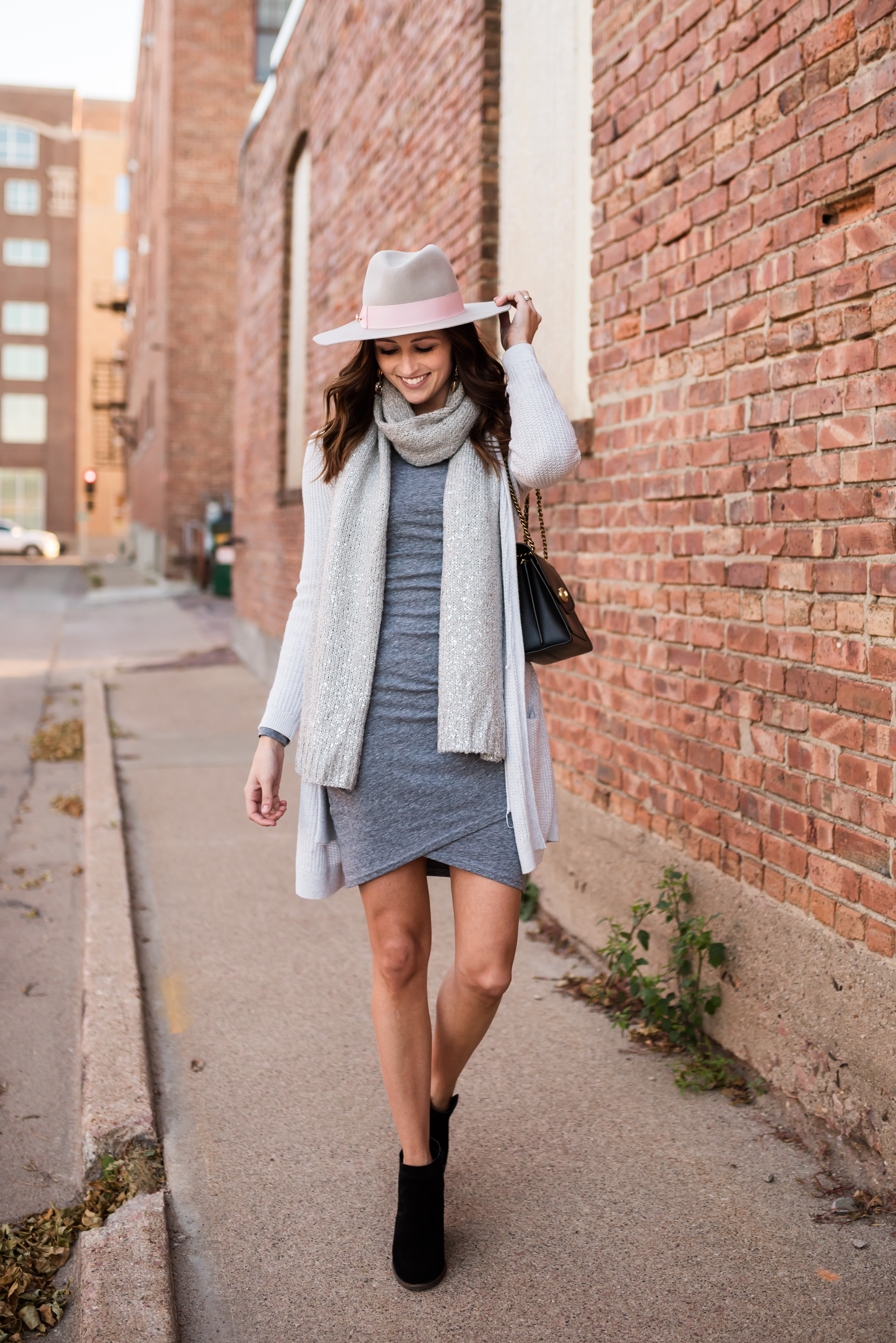 Long Sleeve Dress and Cardigan - Midwest In Style