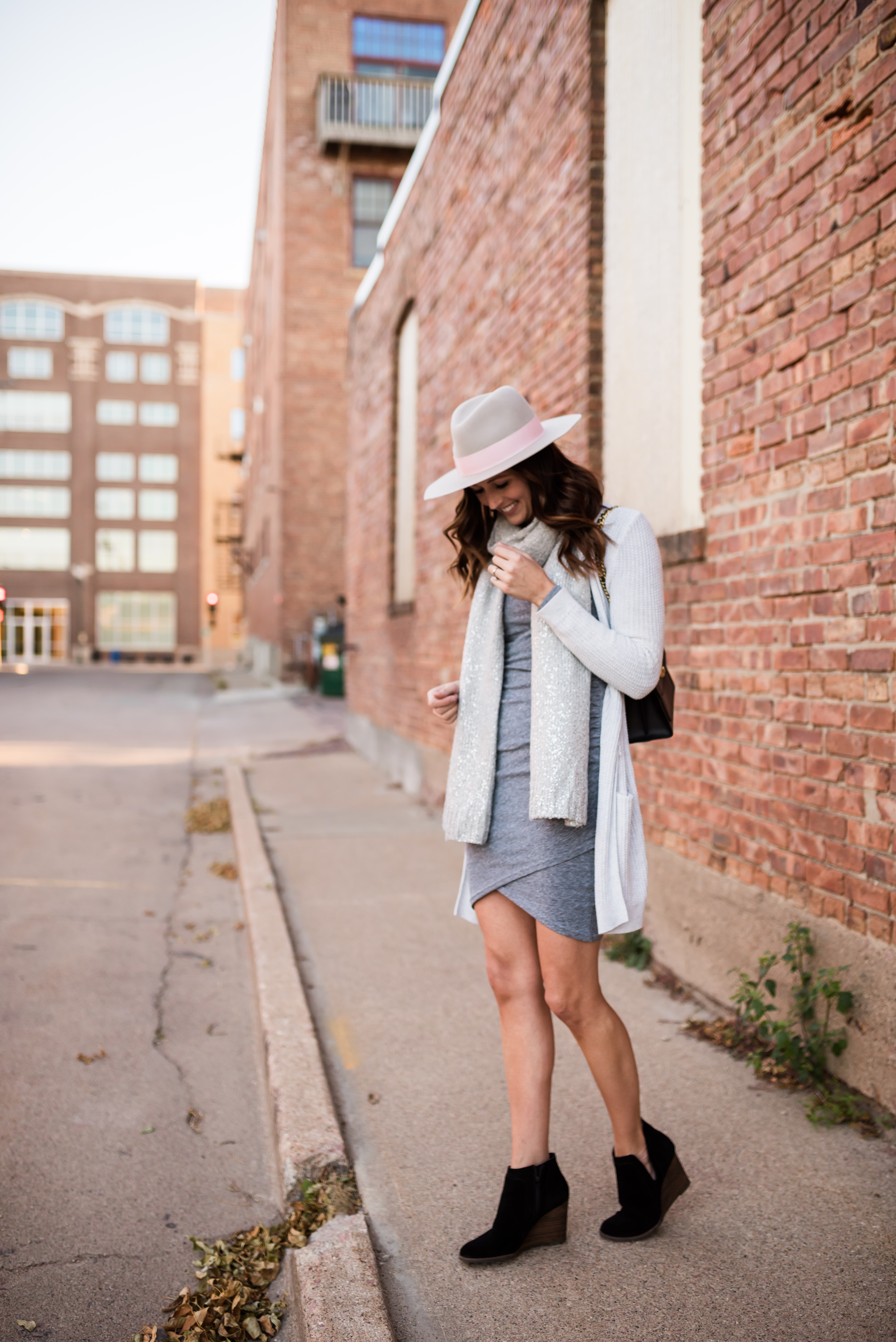 Long Sleeve Dress and Cardigan - Midwest In Style